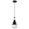 Nuvo Admiral 1-Light Pendant 6 in. Matte Black and Brushed Nickel White Opal Glass 60/7912 - alternate 4